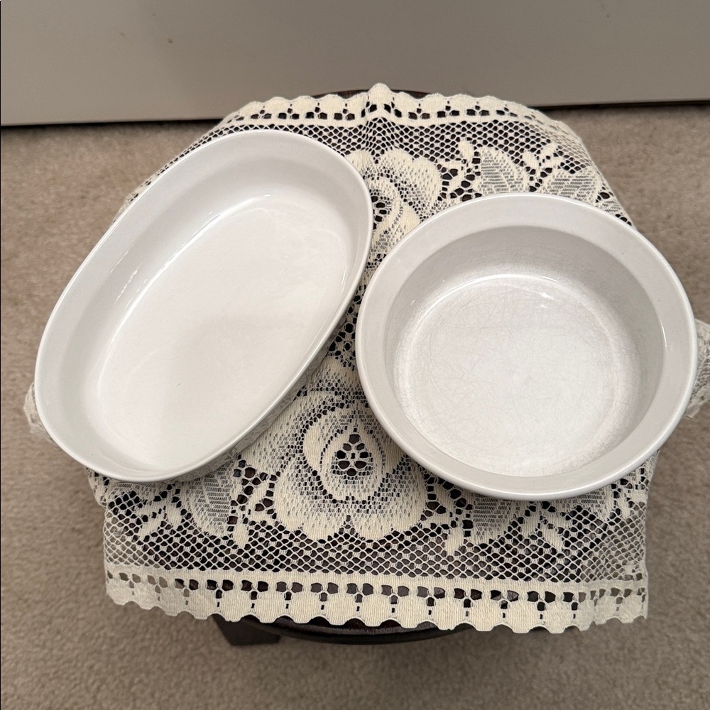Corning Corelle - Oval Individual Covered Casserole & Round Bakeware Dish - Picture 5 of 8
